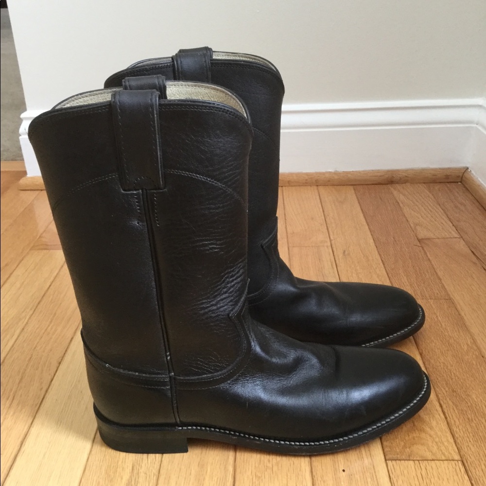 Justin roper black boots